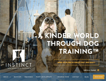 Tablet Screenshot of instinctdogtraining.com